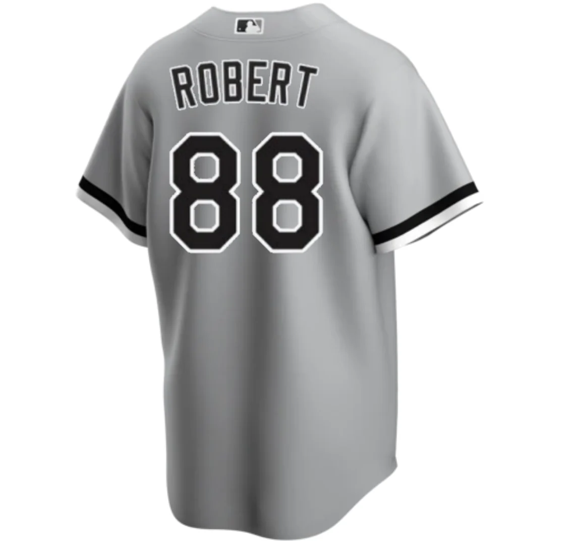 Men's Luis Robert Chicago White Sox Nike Gray Road Replica Team Jersey