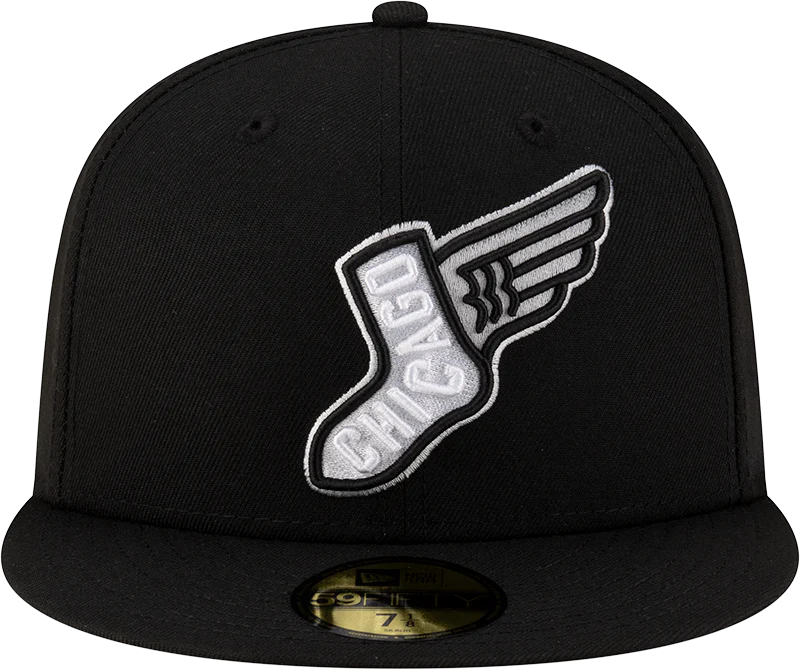 Chicago White Sox New Era 2025 City Connect Team Color 59FIFTY Fitted Hat -Black