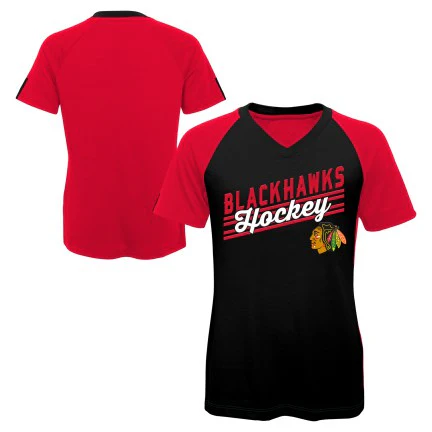 Girls Youth Chicago Blackhawks Goalie Girl Ultra V-Neck Tee