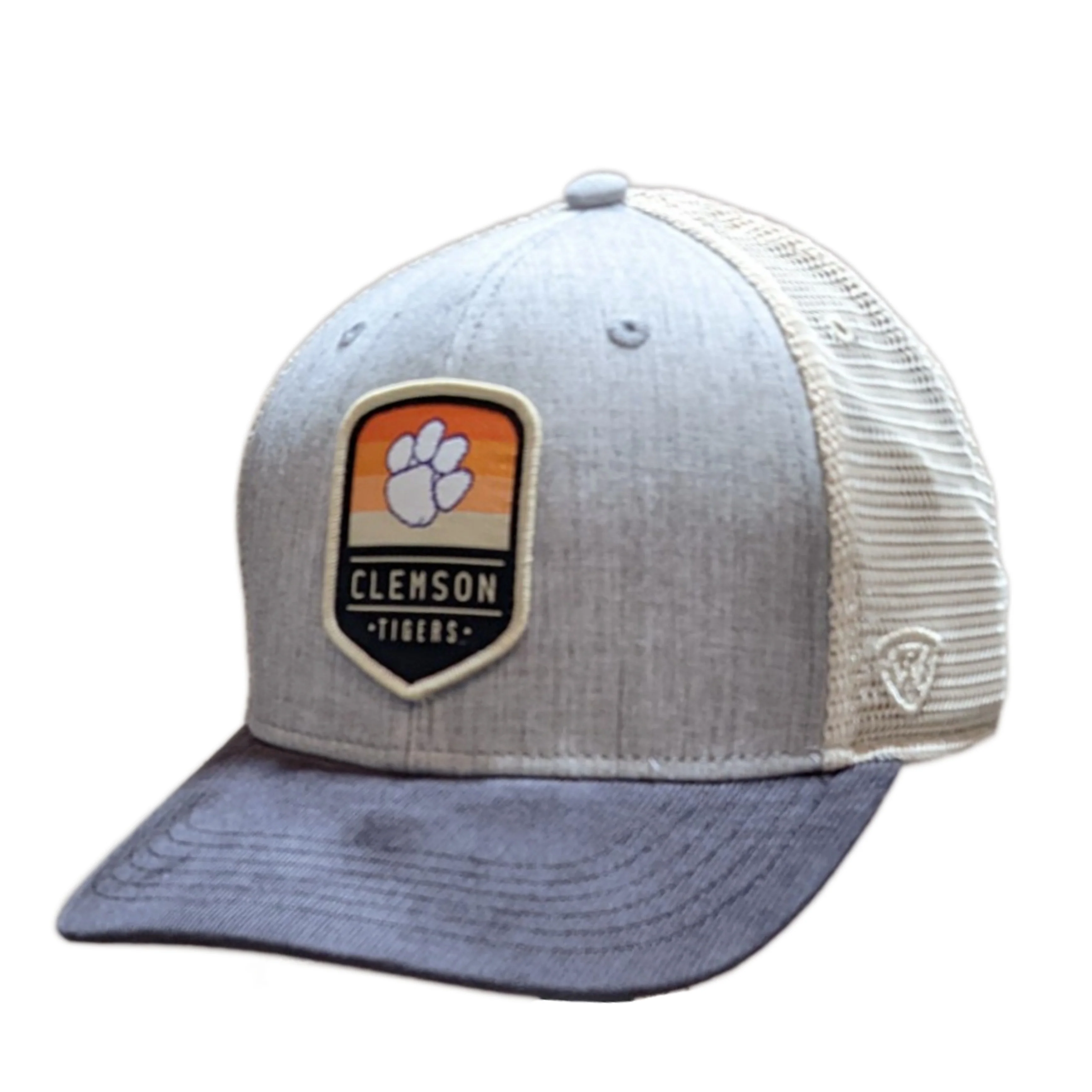 Clemson Tigers Steel Heather Trucker Adjustable Top of the World Hat