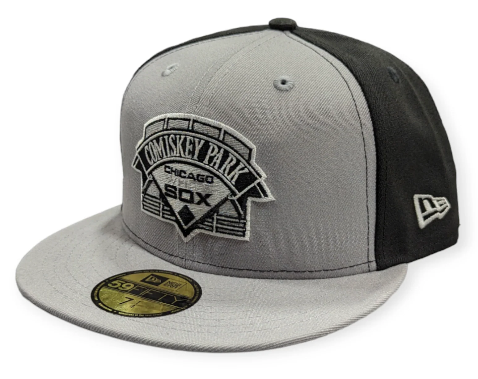 Chicago White Sox New Era Comiskey Park Gray/Black 59FIFTY Fitted Hat