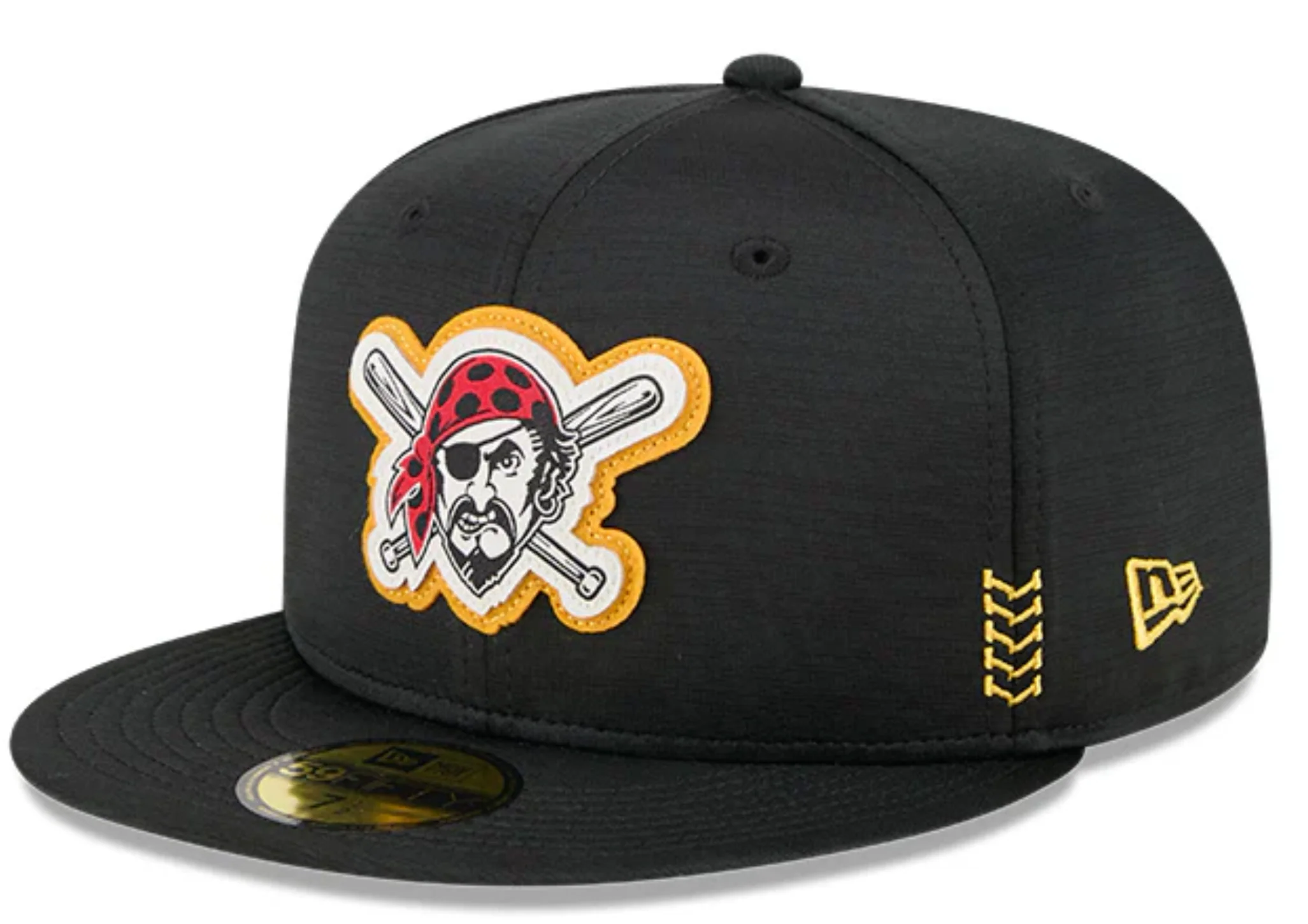 Men's Pittsburgh Pirates New Era Black 2024 Alternate Clubhouse 1914 59FIFTY Fitted Hat