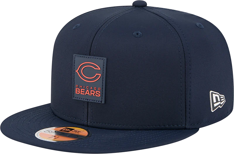 Men's Chicago Bears New Era Navy 2025 Sideline C 59FIFTY Fitted Hat