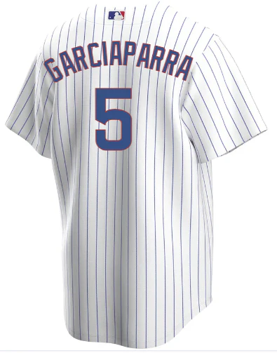 NIKE Men's Nomar Garciaparra Chicago Cubs White Home Premium Twill Replica Jersey