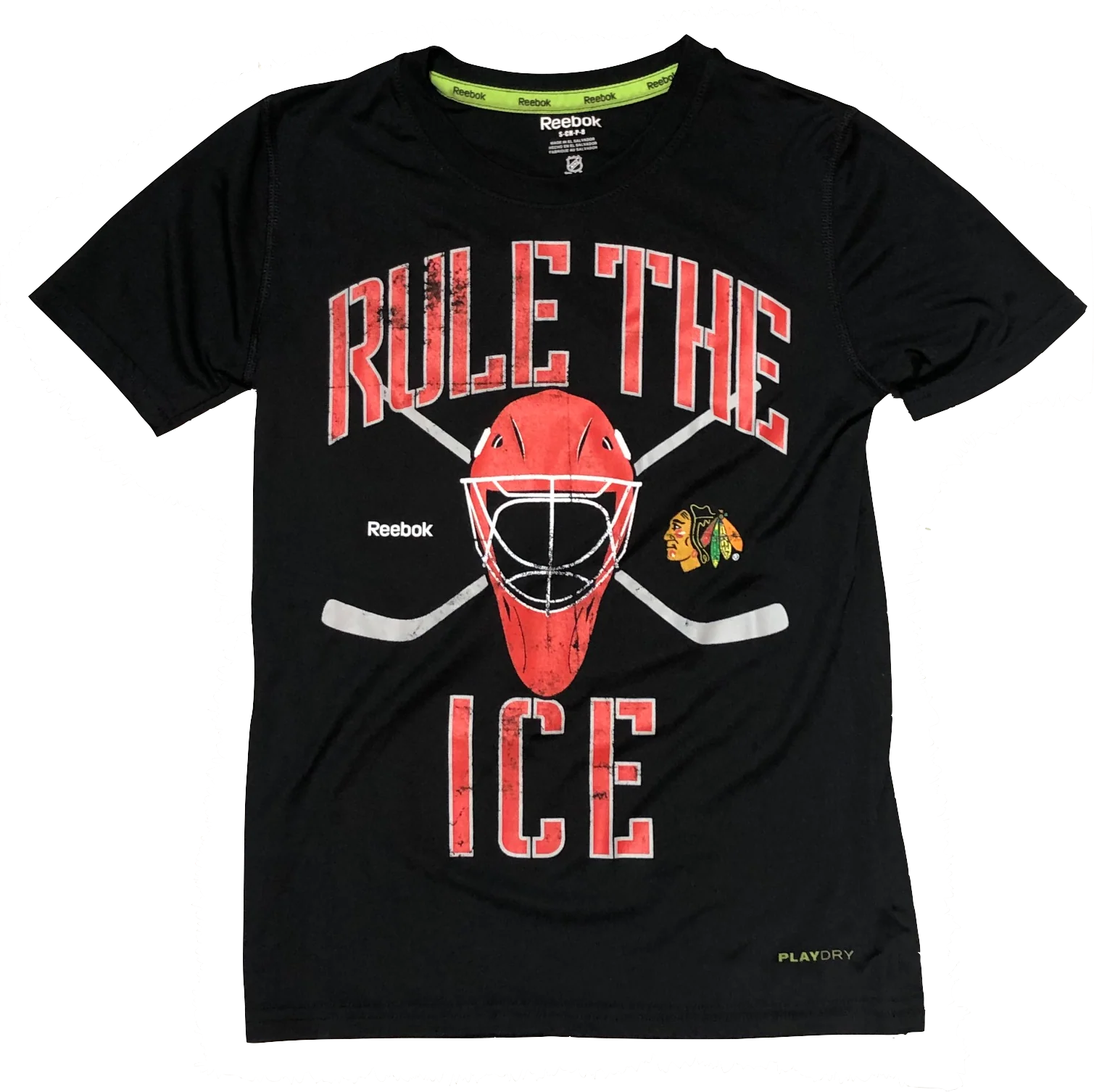 Chicago Blackhawks Youth Rule The Ice Performance Tee