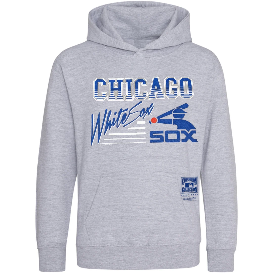 Men's Chicago White Sox Mitchell & Ness Heather Gray 1983 Cooperstown Collection Hoodie