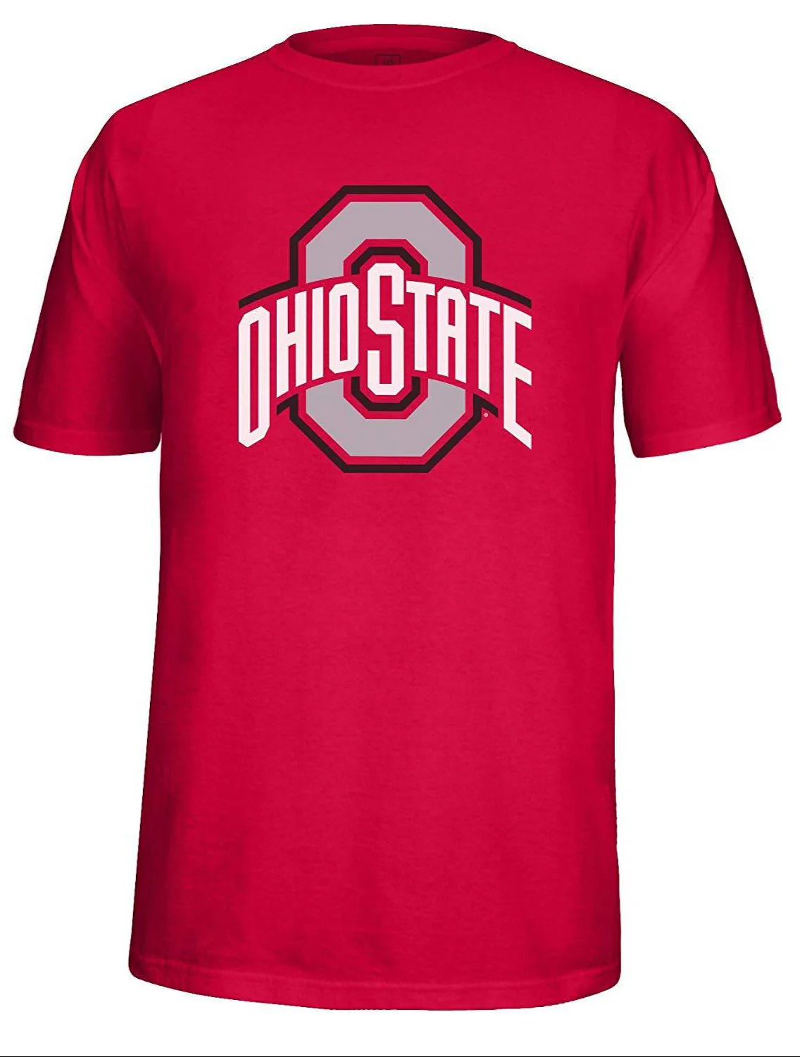 J America Men's Ohio State Buckeyes Scarlet Choice Logo Tee
