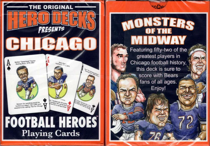 Chicago Bears NFL Hero Decks Playing Cards Poker Sized 52 Card Deck