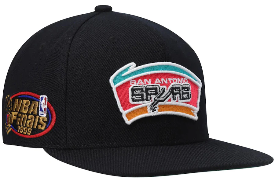 San Antonio Spurs Mitchell & Ness Top Spot NBA 1999 Finals Snapback Hat