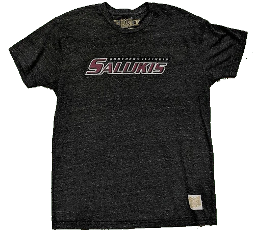 Men's NCAA Southern Illinois Salukis Retro Brand Charcoal TriBlend Tee