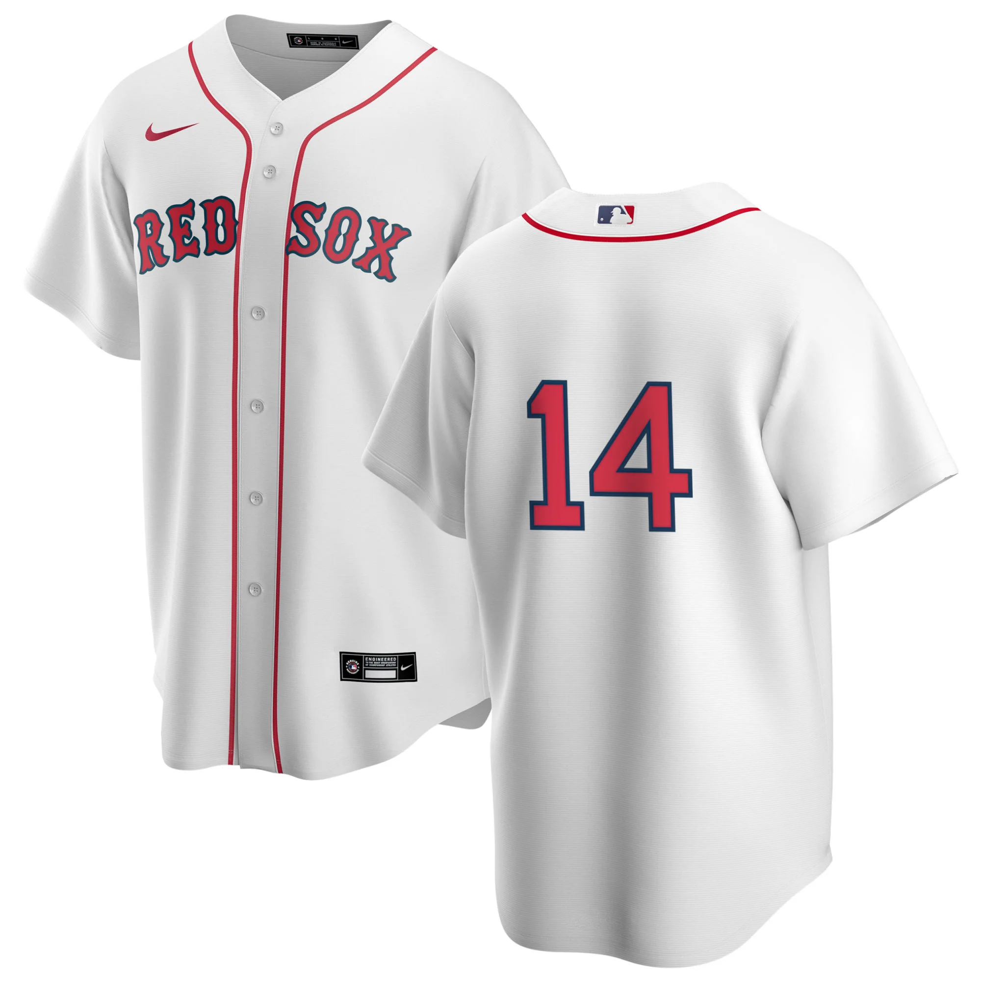 Men's Nike Boston Red Sox Jim Rice #14 Home Official Replica Player Jersey