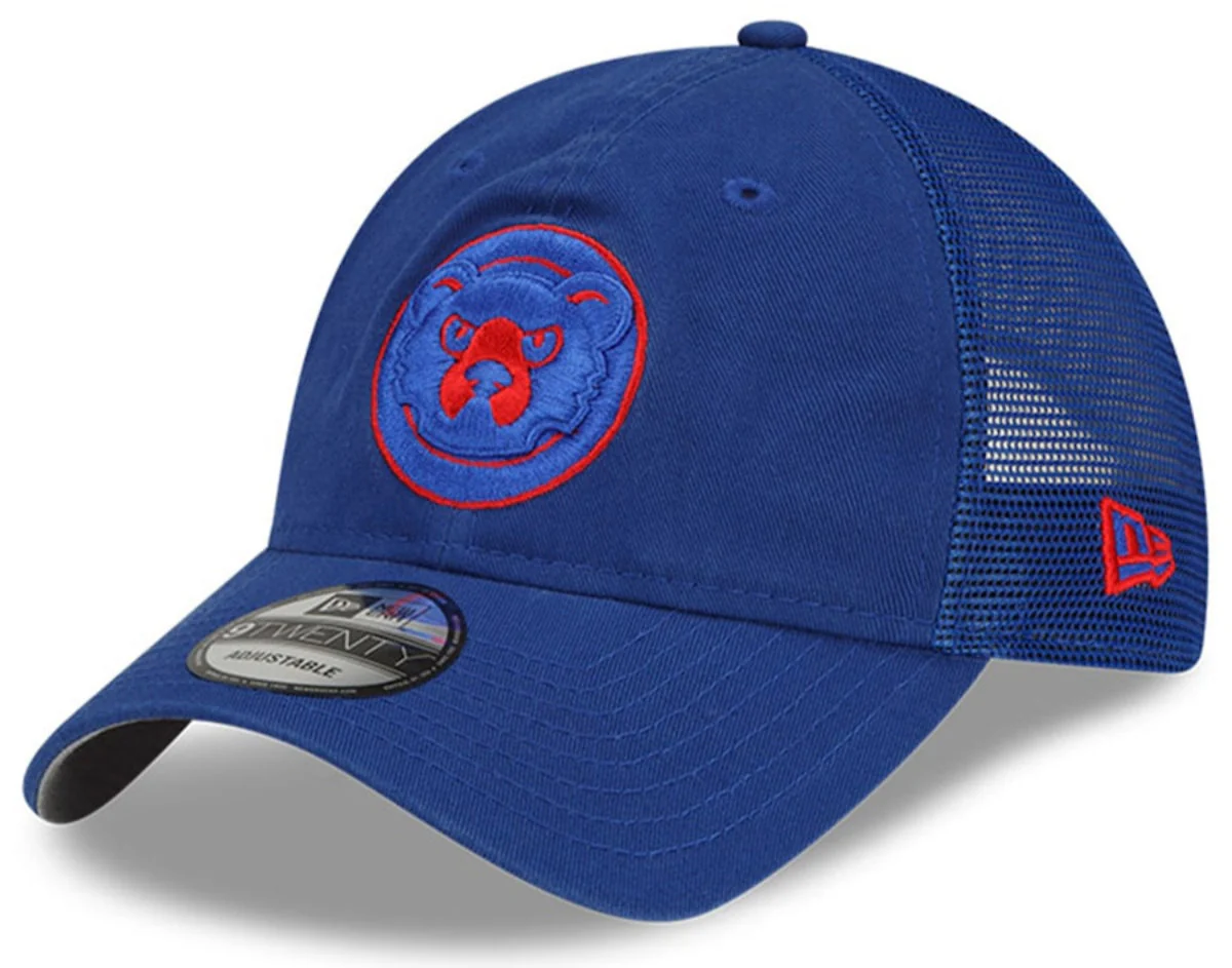 Men's Chicago Cubs Royal Batting Practice 9TWENTY Adjustable Mesh Hat By New Era