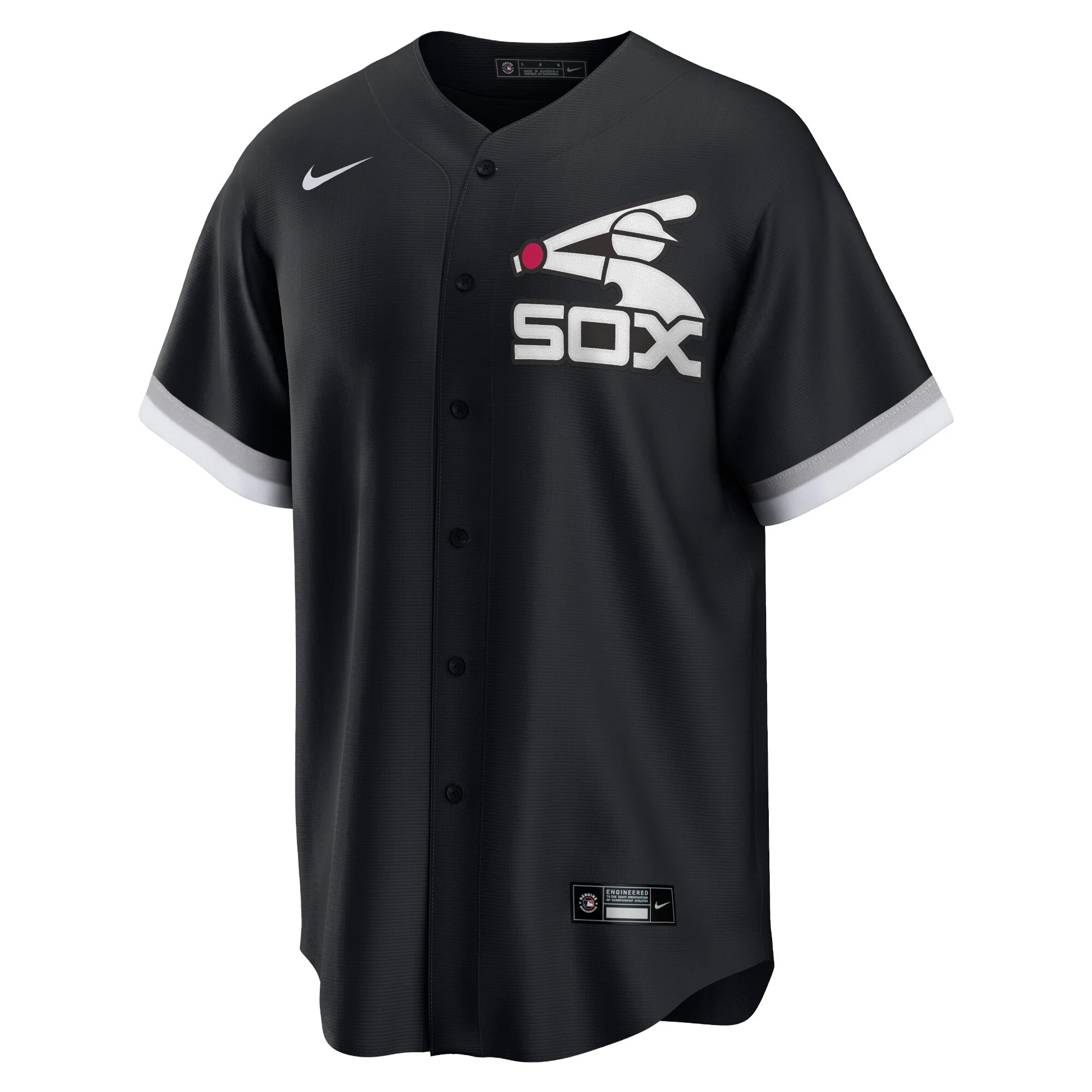 Pope Leo #14 Chicago White Sox NIKE Replica Men's Black Batterman Premium Twill Jersey