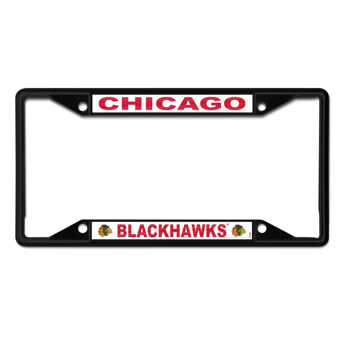 Chicago Blackhawks Wincraft Black License Plate Frame