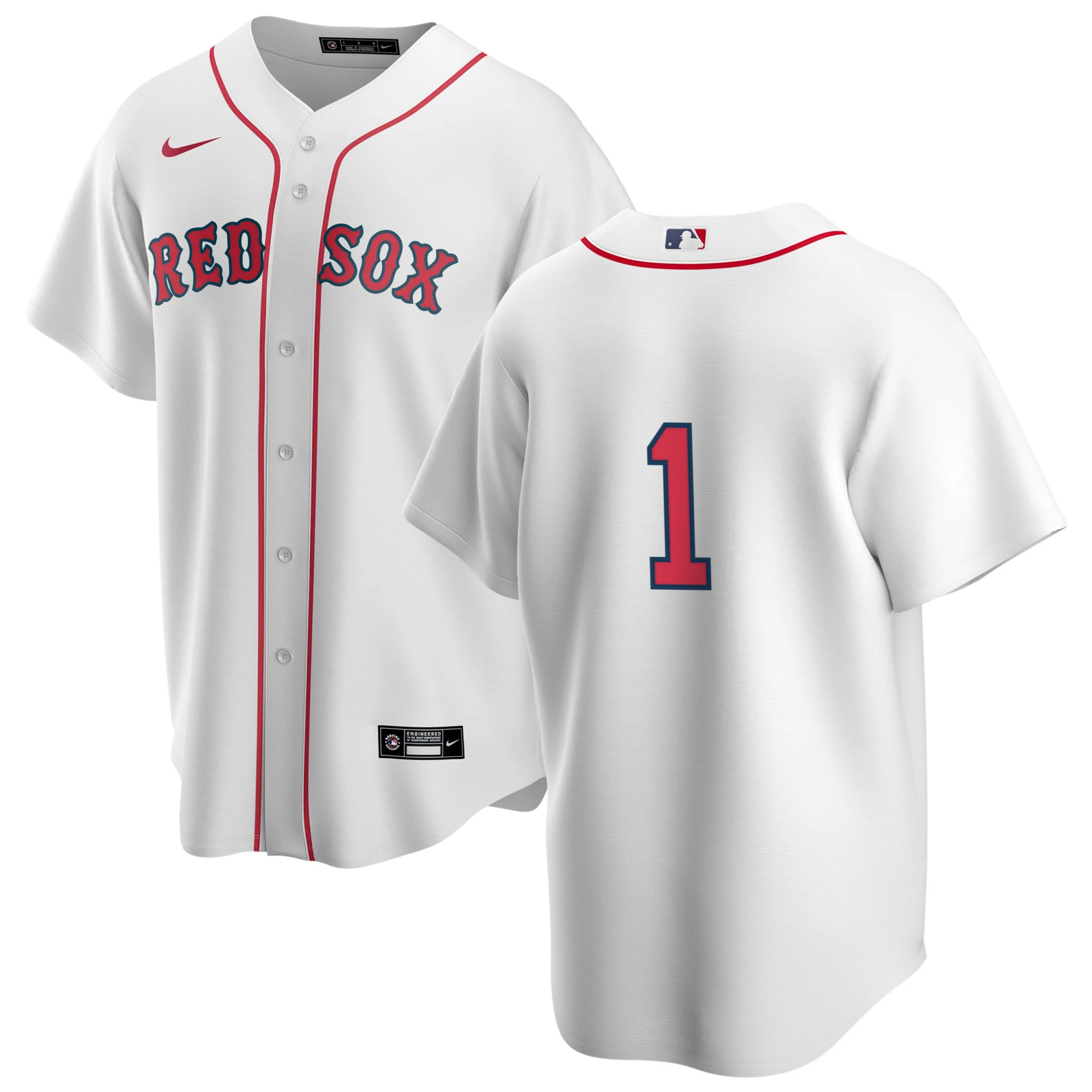 Men's Nike Boston Red Sox Bobby Doerr #1 Home Official Replica Player Jersey