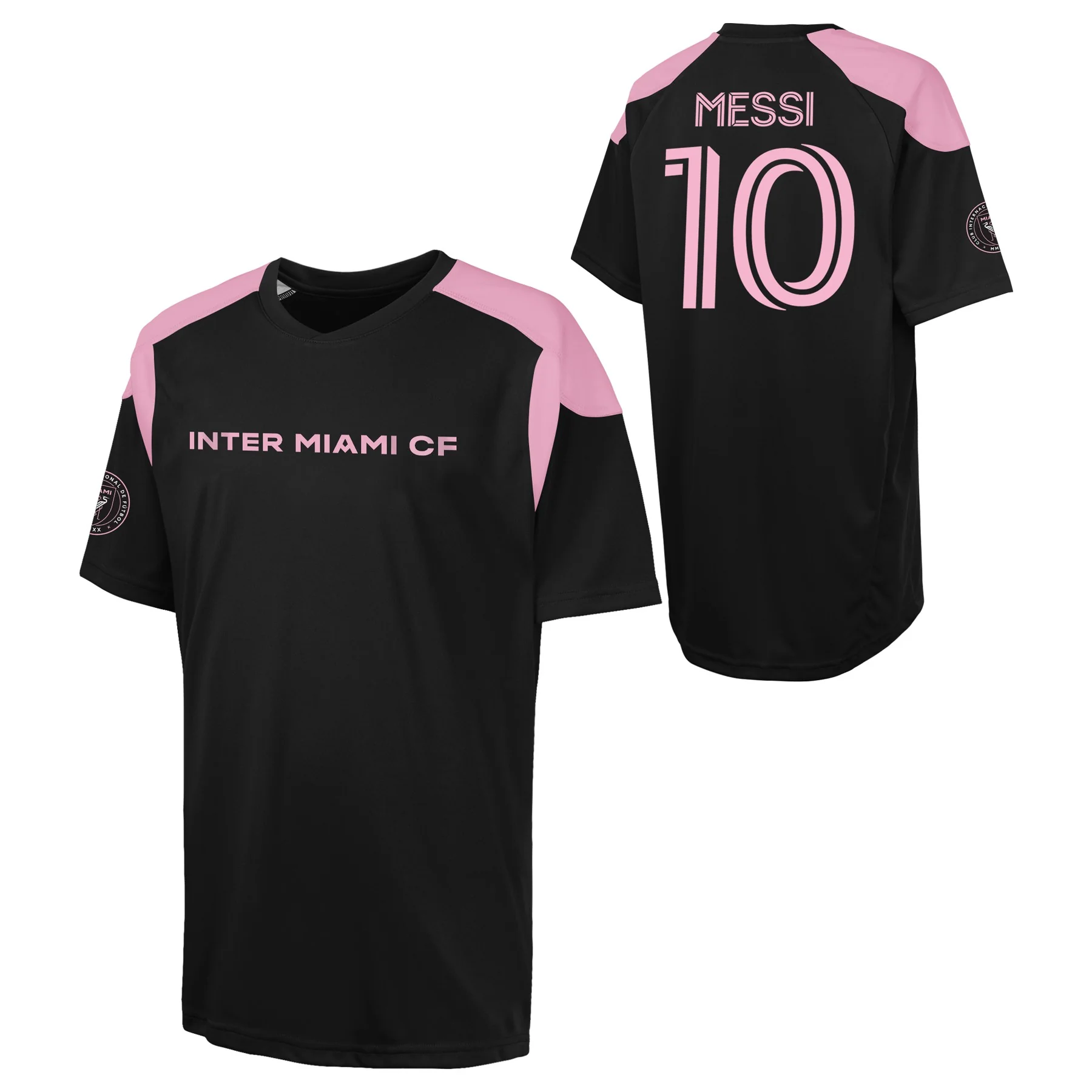 Youth Inter Miami CF Lionel Messi Black Fashion Jersey Top