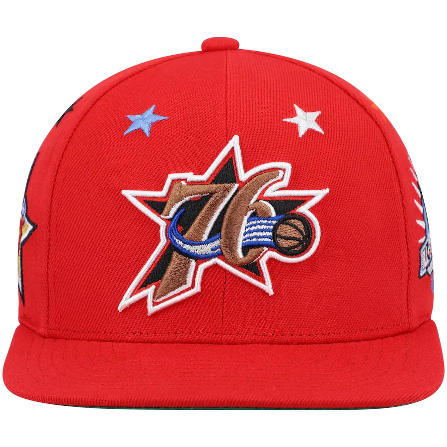 Philadelphia 76ers NBA 97 All Star Star HWC Green Mitchell & Ness Snapback Hat