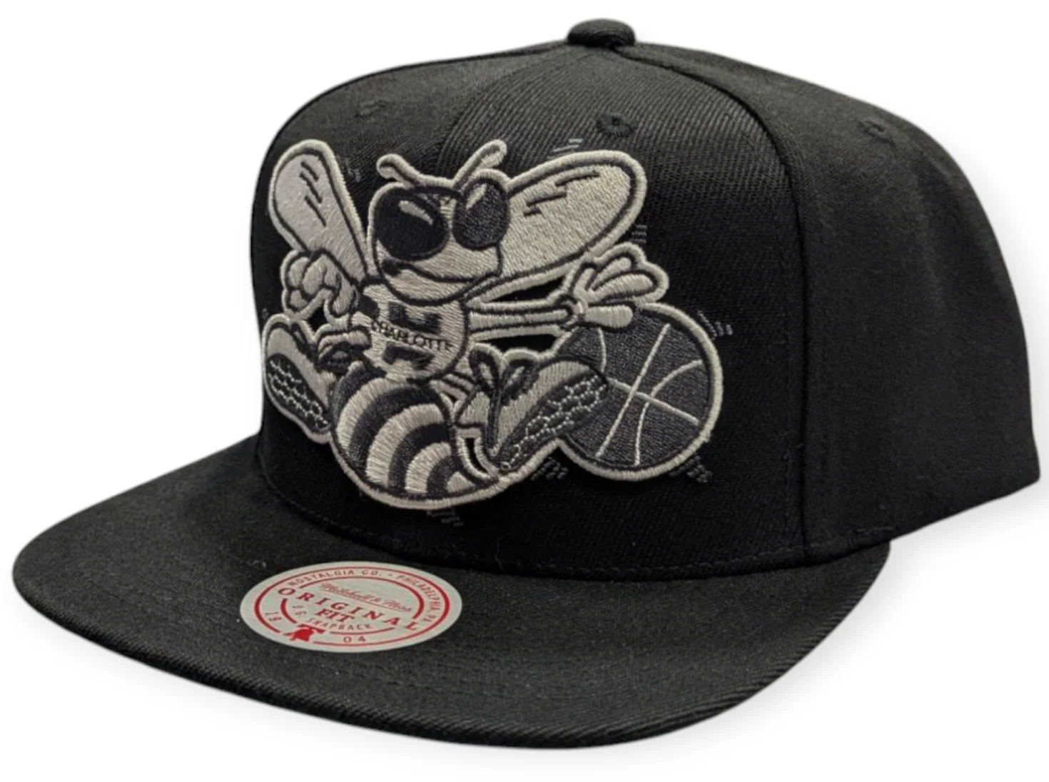 Men's Charlotte Hornets Mitchell & Ness NBA XL BWG HWC Snapback Hat