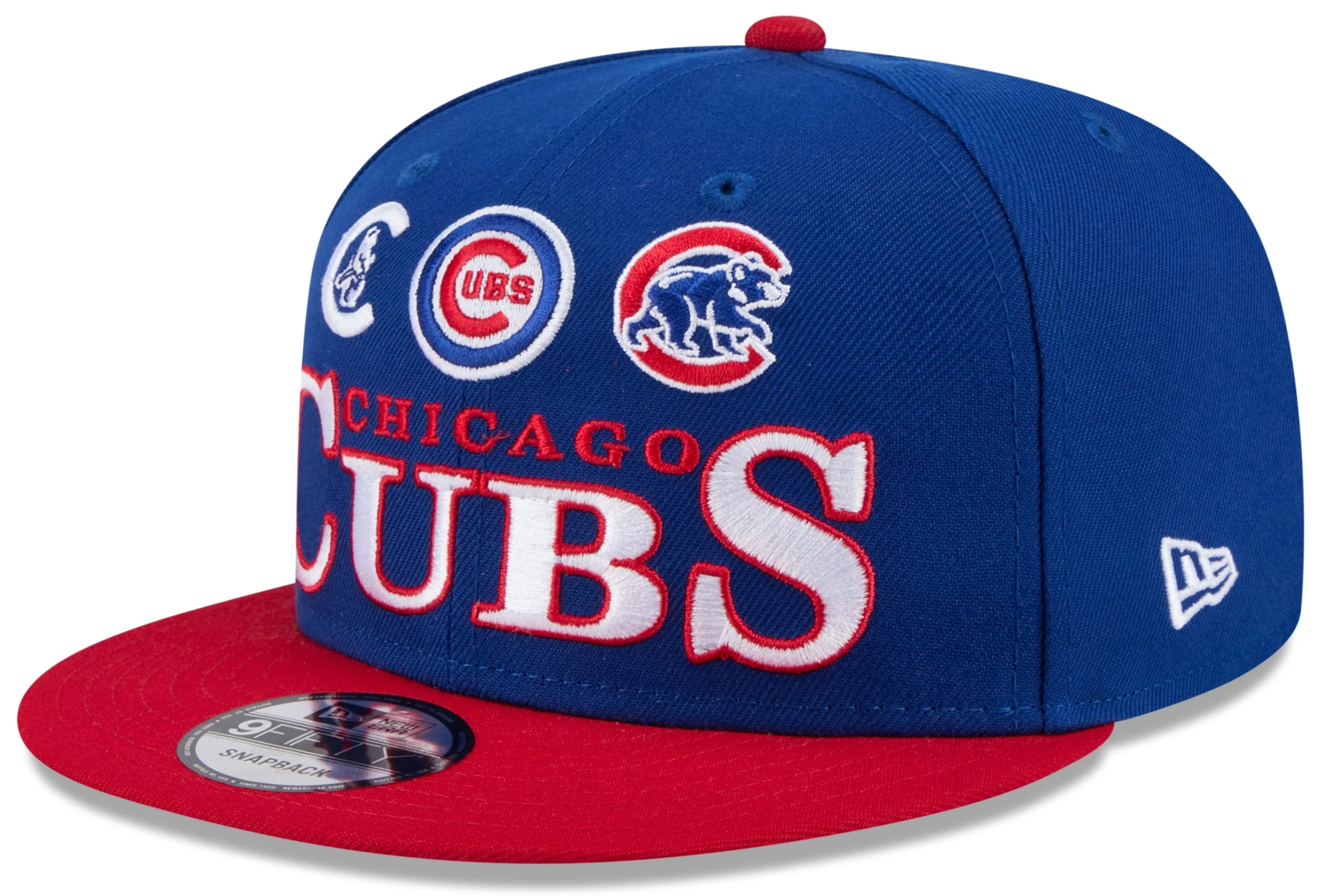Chicago Cubs New Era 2 Tone Royal/Red Archive 9FIFTY Snapback Hat
