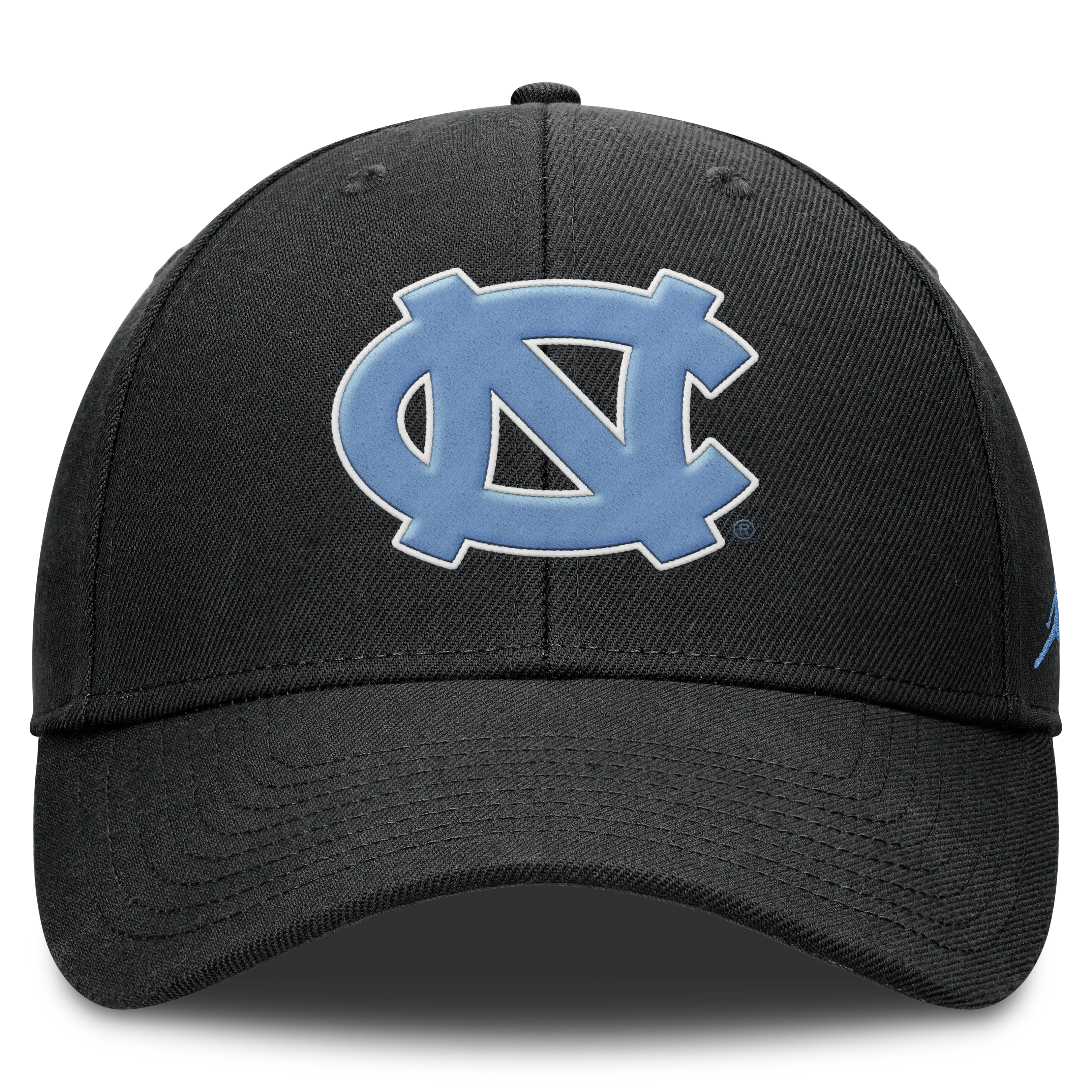 North Carolina Tar Heels Black Nike Club Adjustable Hat