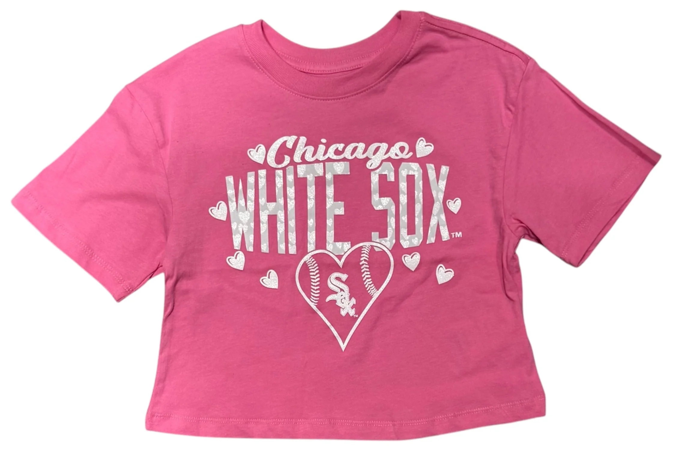 Youth Girls Chicago White Sox Pink Luv 4 Team Boxy T-Shirt