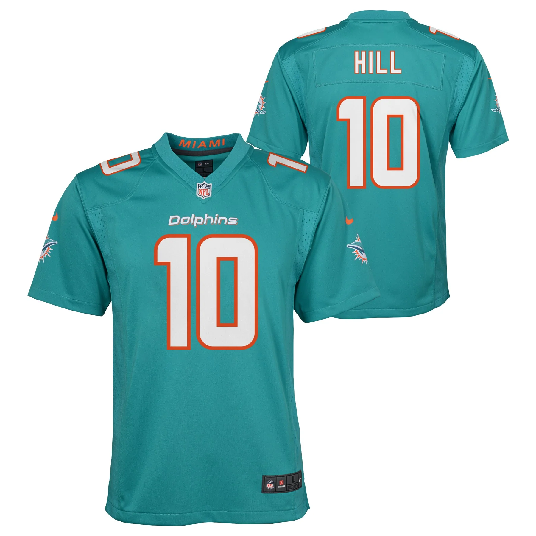 Youth Tyreek Hill Miami Dolphins Nike Aqua Game Replica Jersey