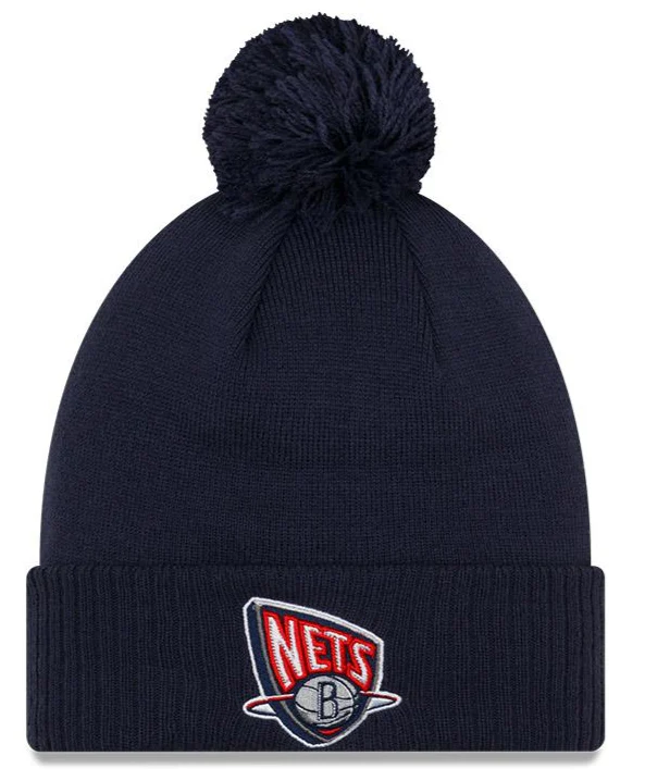 Brooklyn Nets '21 NBA City Edition New Era Navy Cuffed Knit Hat