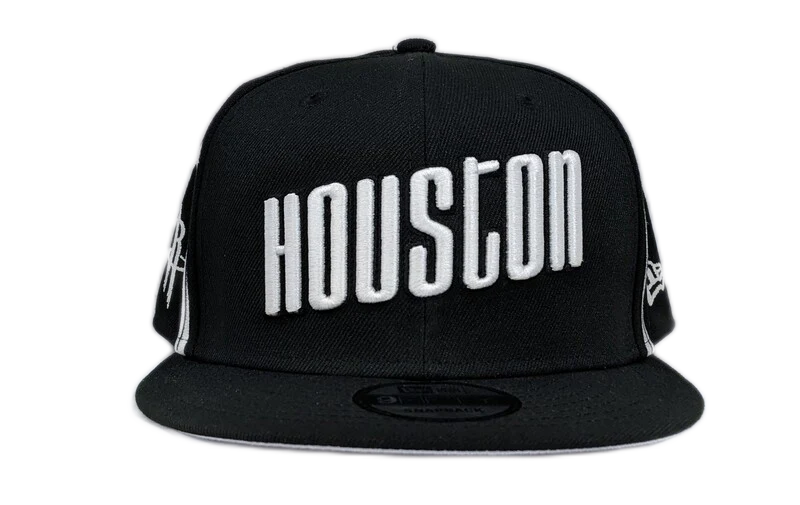 Houston Rockets NBA 2021-2022 City Edition Black New Era 9FIFTY Snapback Adjustable Hat