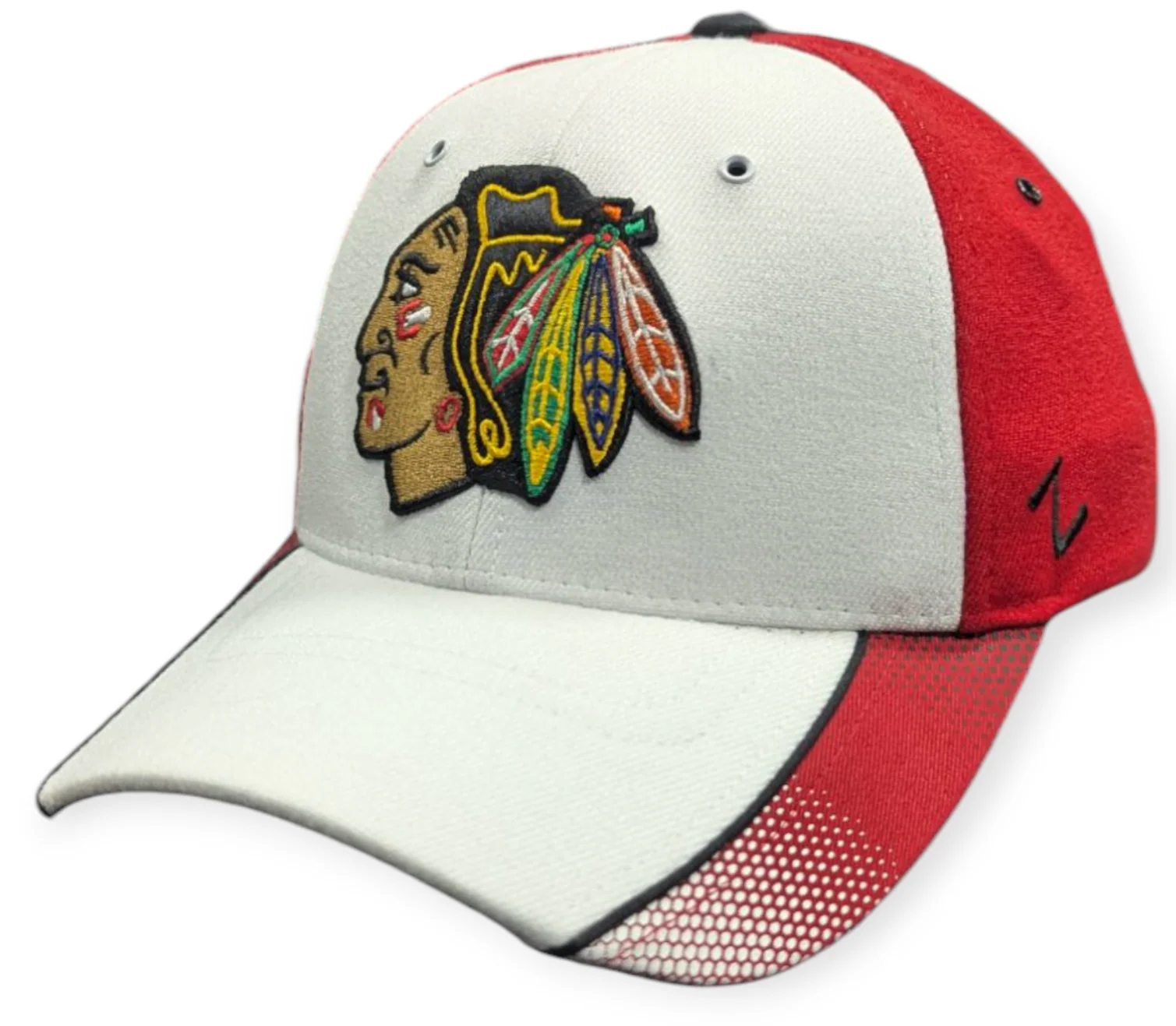 Mens NHL Chicago Blackhawks Pulsar Flex Fit Hat By Zephyr