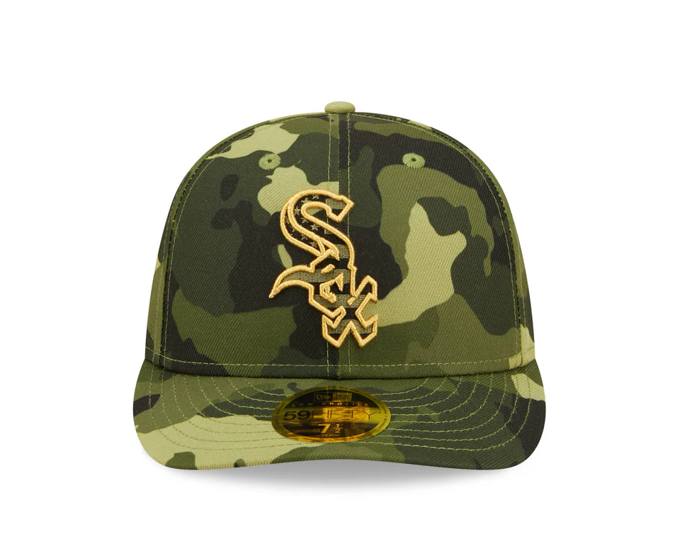Chicago White Sox New Era Low Profile 2022 MLB Armed Forces Day On-Field 59FIFTY Fitted Hat - Camo