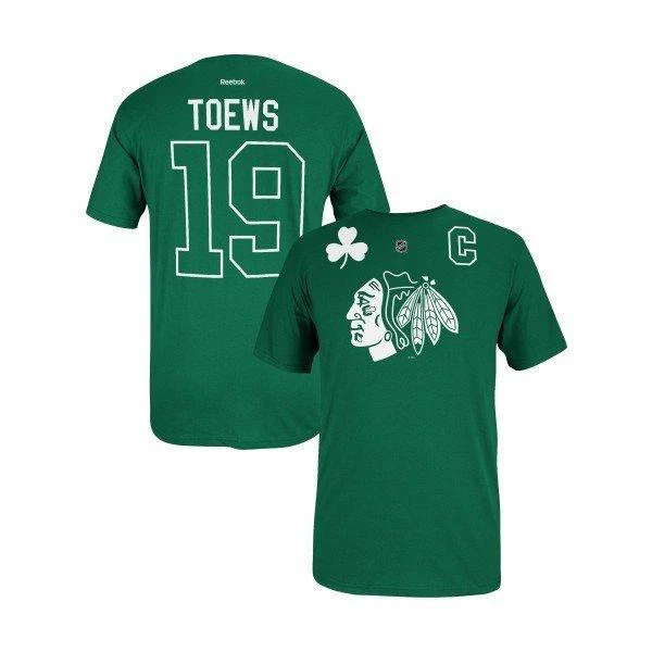 Men's Chicago Blackhawks Jonathan Toews St. Patrick's Day T-Shirt