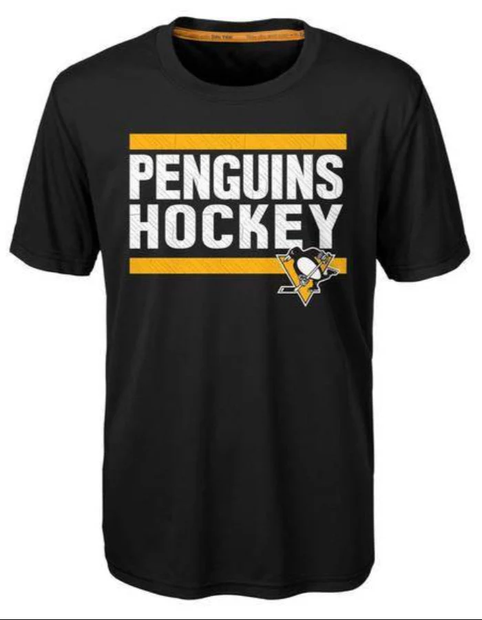 Youth Pittsburgh Penguins Shootout Dri-Tek Tee By Outerstuff
