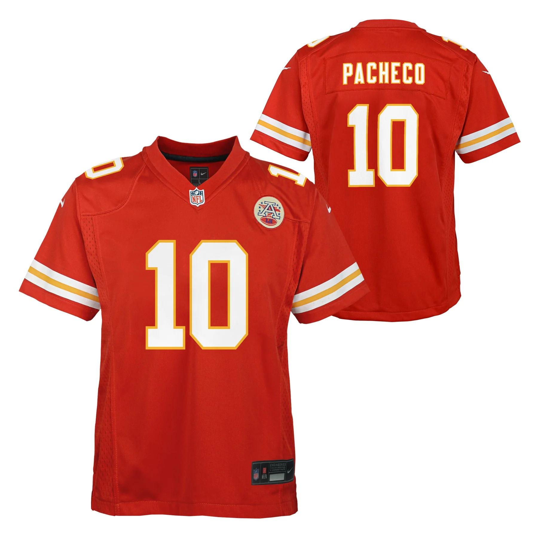 Youth Kansas City Chiefs Isiah Pacheco Nike Red Game Jersey