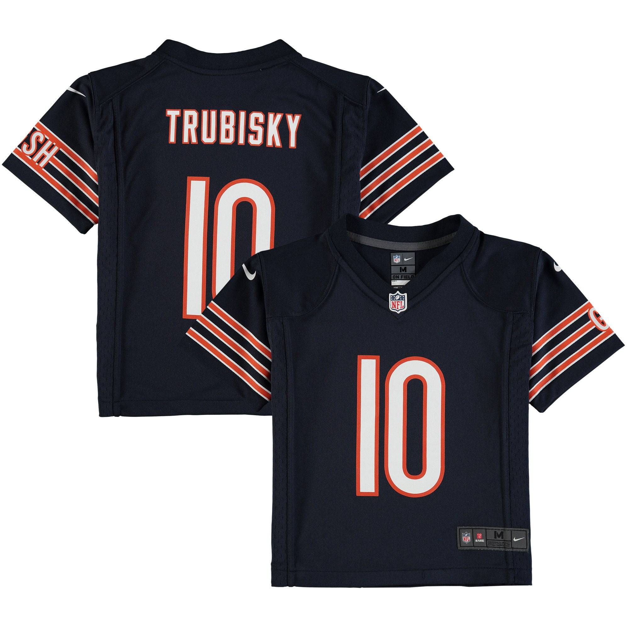 Chicago Bears Mitchell Trubisky Child Nike Navy Game Jersey