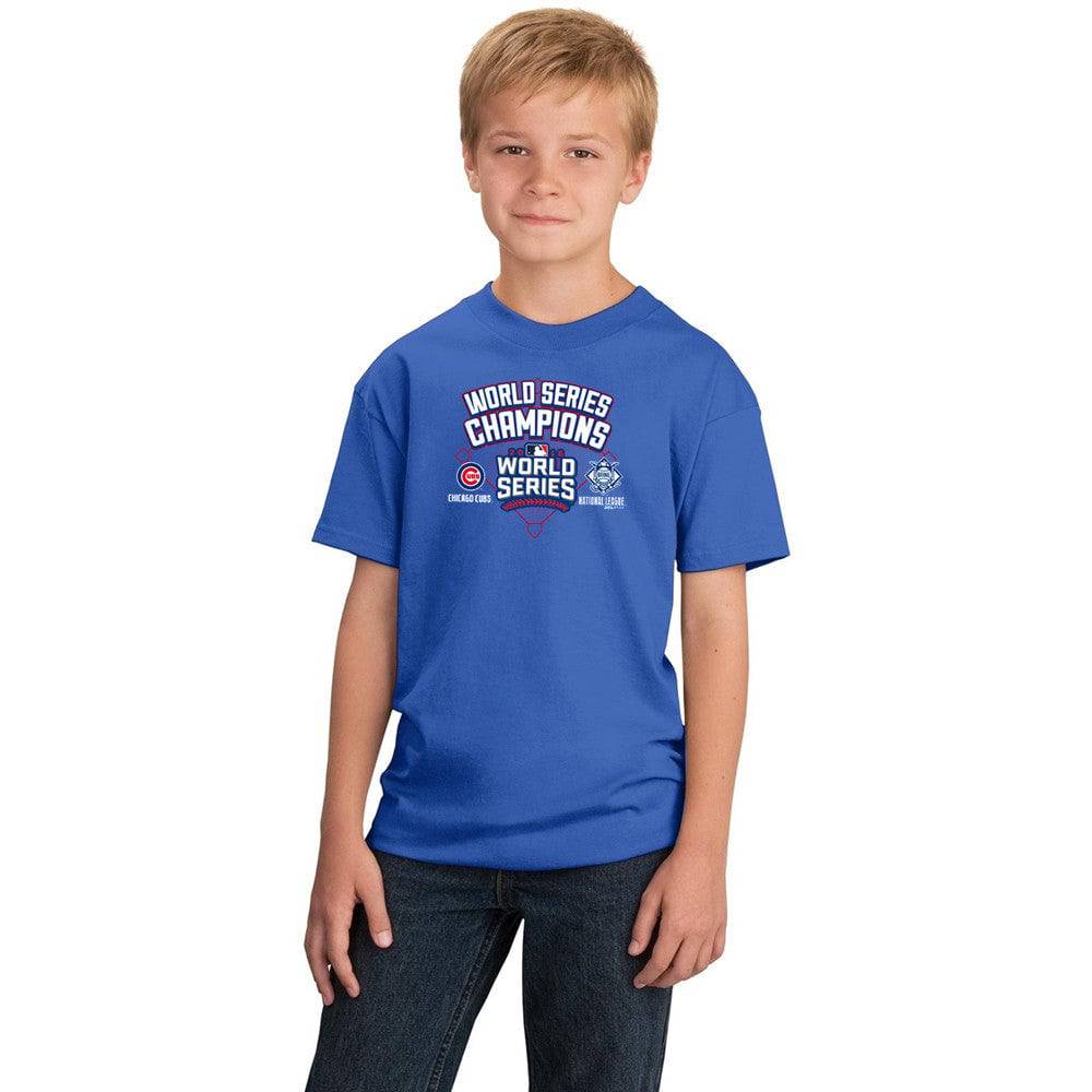 Chicago Cubs 2016 World Series Champions Youth Shirt By Stitches