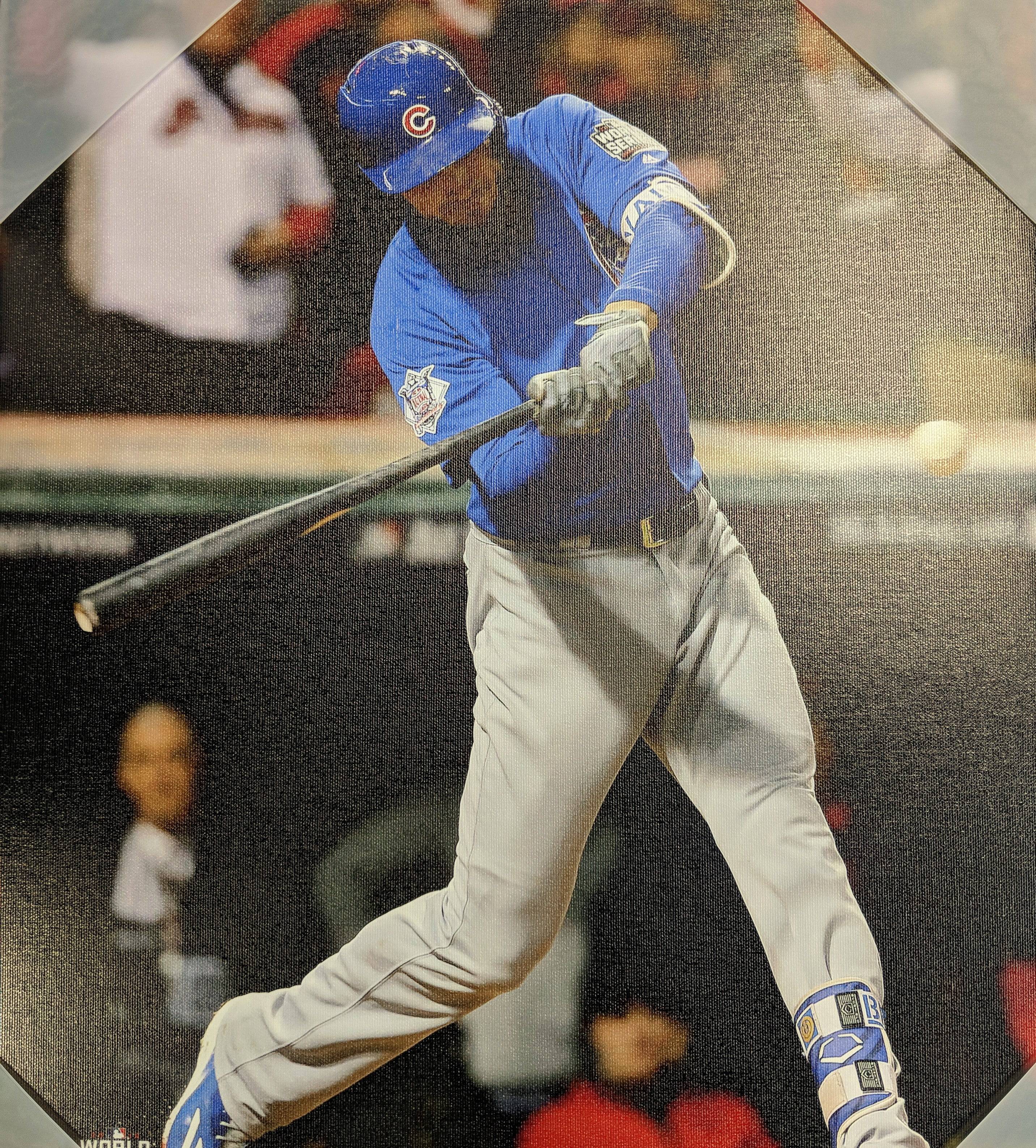 Chicago Cubs Kris Bryant 2016 World Series Action Shot 16X20 Canvas Photo