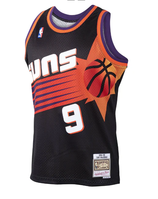 Men's Phoenix Suns Dan Marjerle Mitchell & Ness Black Hardwood Classics Swingman Jersey