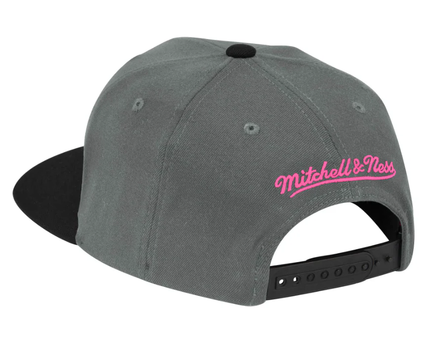 Men's Houston Rockets NBA Neon Lights HWC Mitchell & Ness Snapback Hat