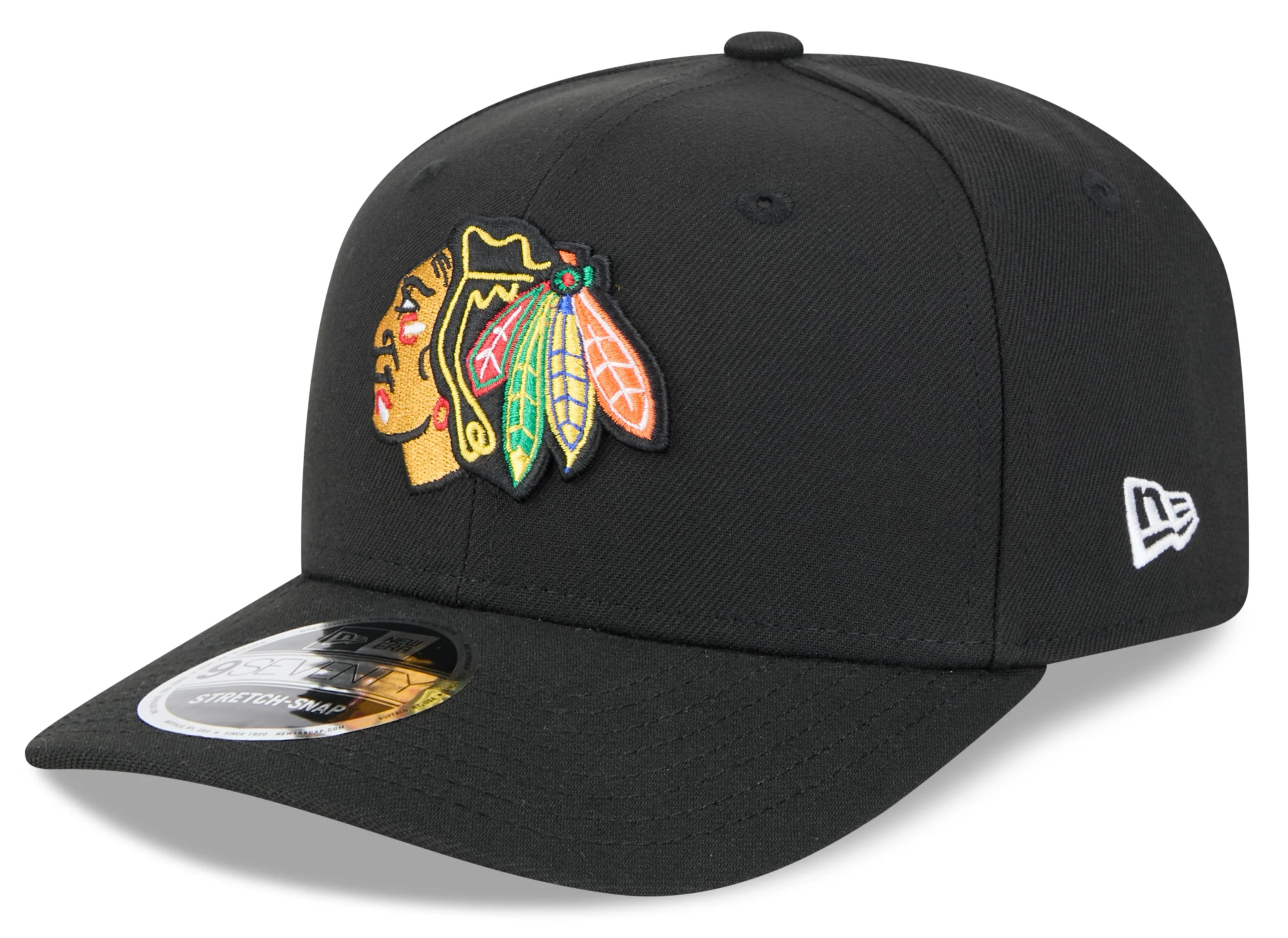 Men's Chicago Blackhawks New Era Black 9SEVENTY Hat
