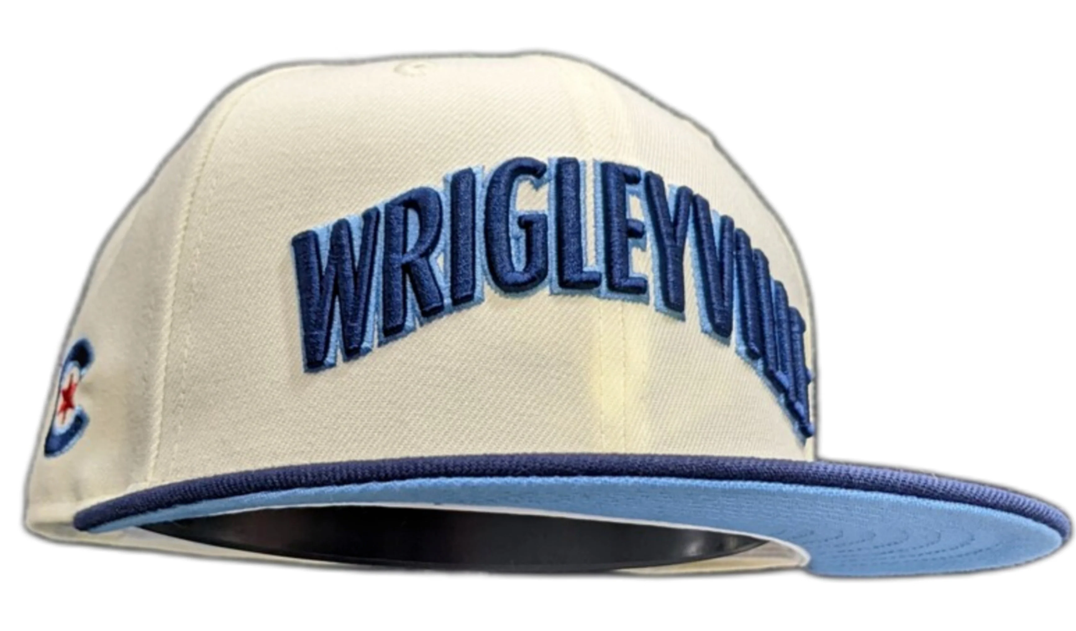 Chicago Cubs New Era Chrome and Navy 2 Tone Wrigleyville 59FIFTY City Connect Fitted Hat