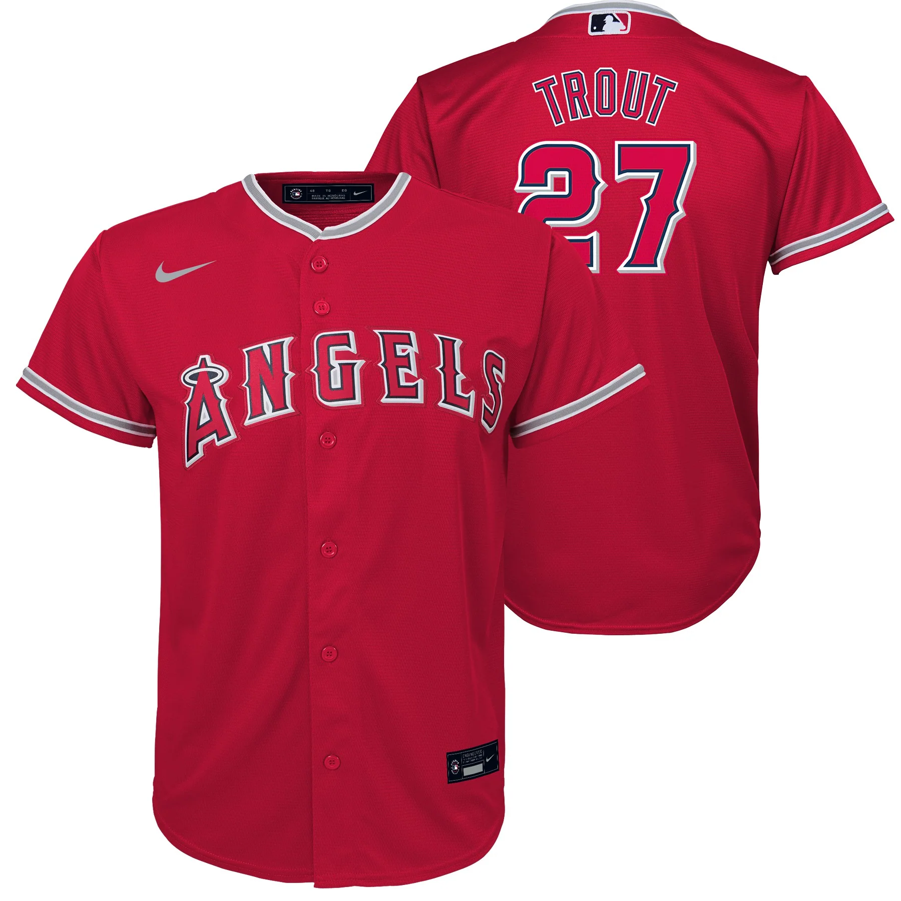 Preschool Mike Trout Los Angeles Angels Nike Red Child Replica Team Jersey