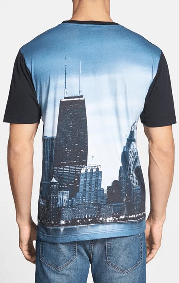 Men's Chicago White Sox Wright & Ditson Black Metro Skyline T-Shirt