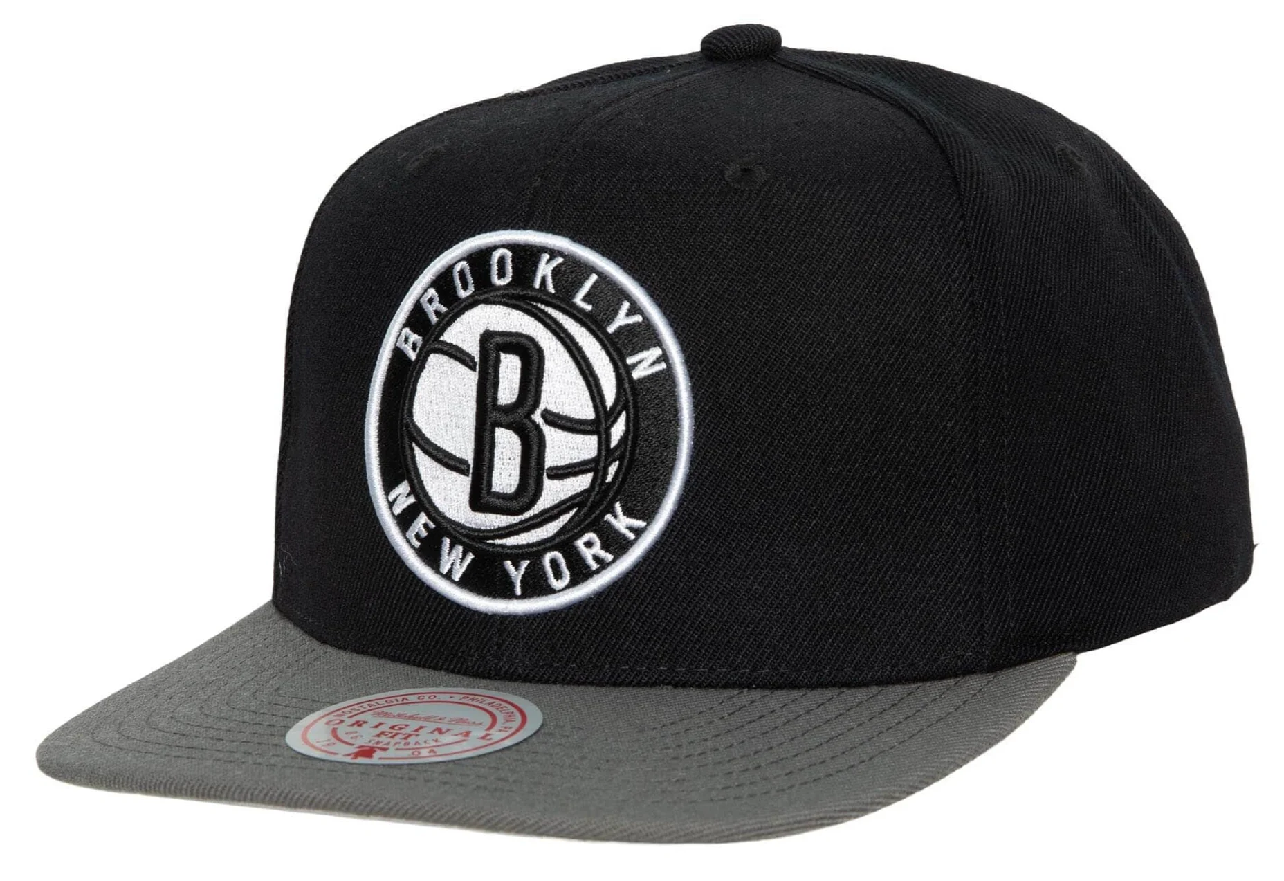 Men's Brooklyn Nets 2-Tone 2.0 Snapback Hat By Mitchell & Ness
