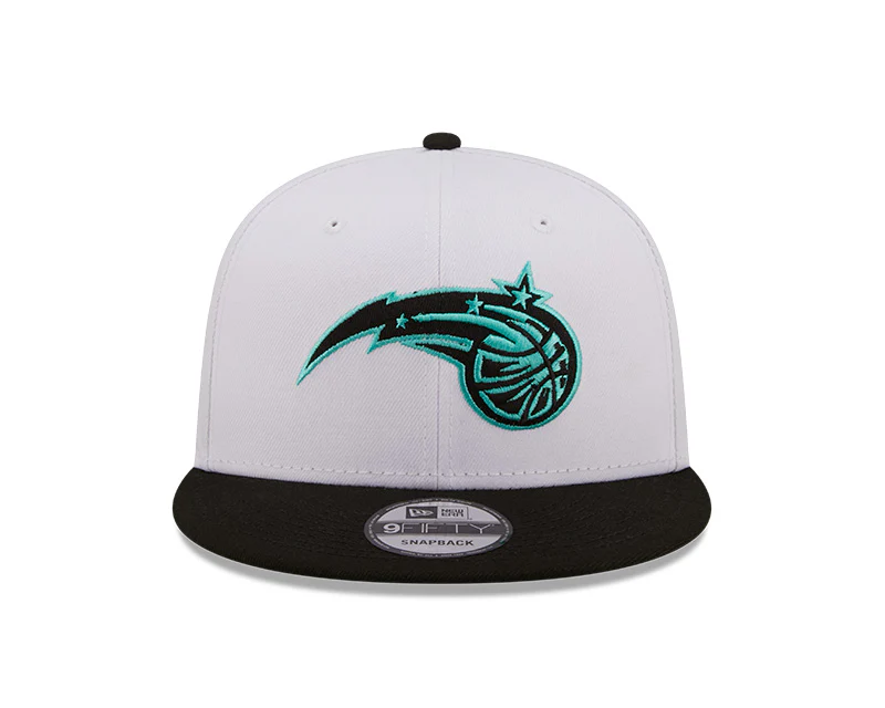 Men's Orlando Magic New Era 2 Tone White and Black Color Pack 9FIFTY Snapback Hat