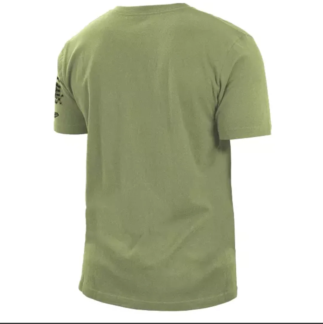 Men's Chicago White Sox 2022 Armed Forces Day Olive New Era Tee