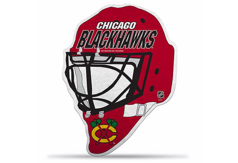 Chicago Blackhawks NHL Goalie Mask Die Cut Pennant