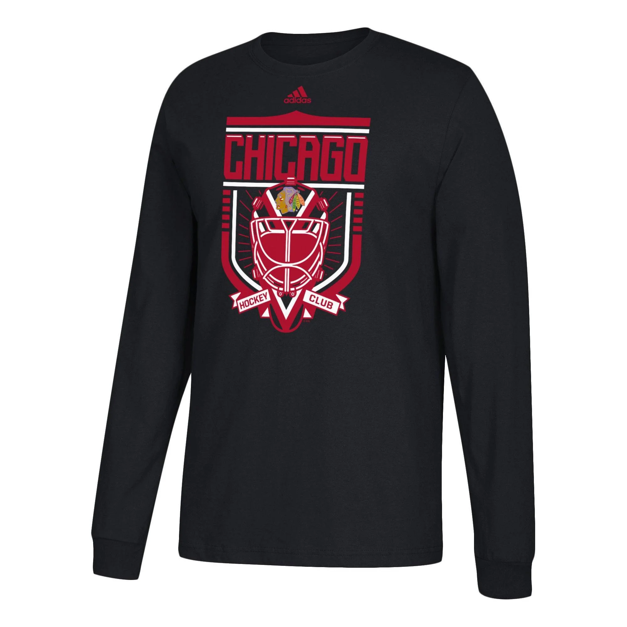 Men's Adidas Chicago Blackhawks NHL Netminder Long Sleeve Tee