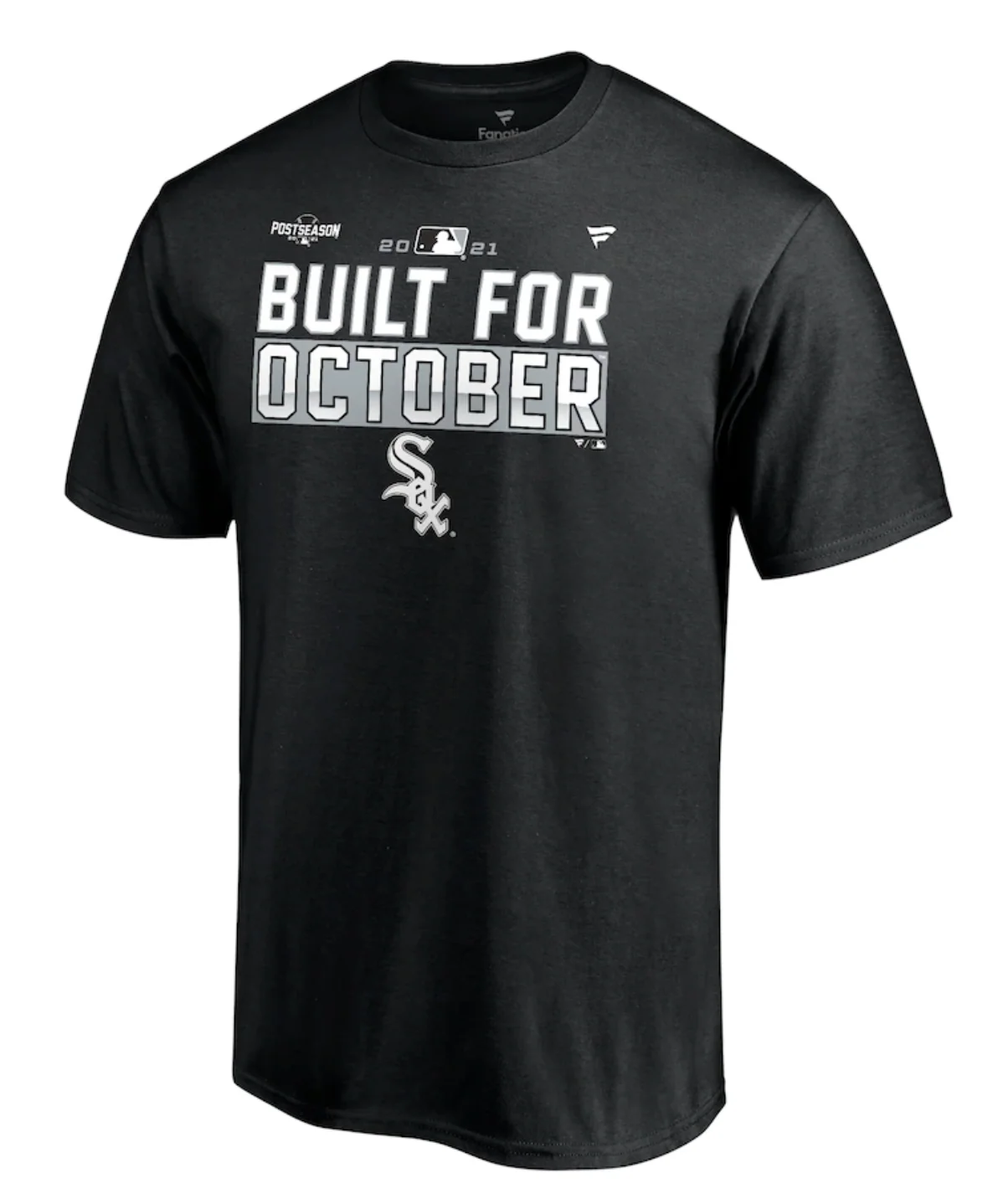 Men's Chicago White Sox Fanatics Branded Black 2021 Postseason Locker Room T-Shirt