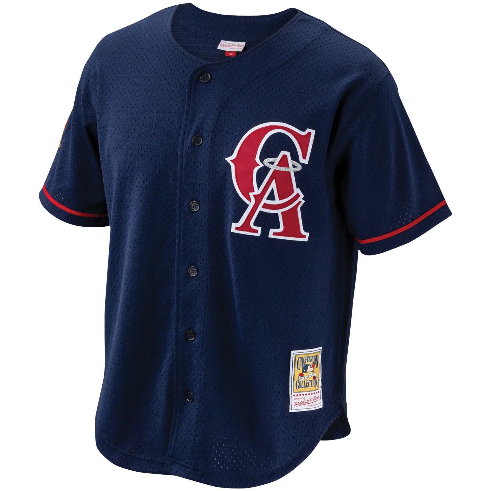 Men's Bo Jackson California Angels Mitchell & Ness Cooperstown Collection Authentic Batting Practice Jersey - Navy