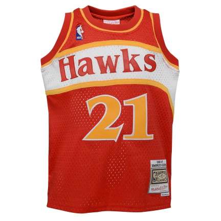 Youth Dominique Wilkins Atlanta Hawks Mitchell & Ness Red 1986-87 Hardwood Classics Swingman Jersey